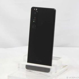 〔中古品〕 Xperia 1 III 256GB フロストブラック SO-51B docomoロック解除SIMフリー【262】