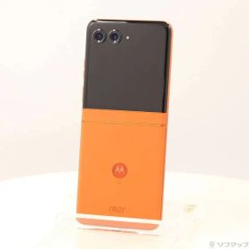 〔中古品〕 motorola razr 50 512GB スプリッツオレンジ PB230002JP SIMフリー【262】