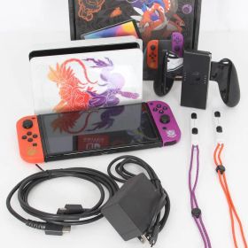 【美品】Nintendo Switch 有機ELモデル スカーレット・バイオレットエディション HEG-S-KEAAA ニンテンドースイッチ 本体
