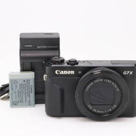 B- (並品) Canon キヤノン PowerShot G7X Mark II ブラック 初期不良返品対応 111-45