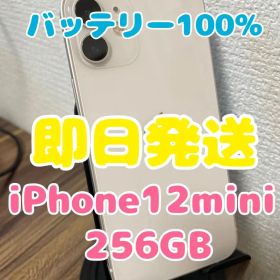 【即日発送】バッテリー100% iPhone12mini ホワイト 256GB