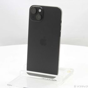 (中古)Apple iPhone15 Plus 128GB ブラック MU083J/A SIMフリー(305-ud)