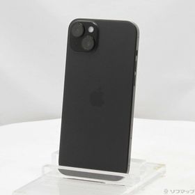 (中古)Apple iPhone15 Plus 128GB ブラック MU083J/A SIMフリー(258-ud)