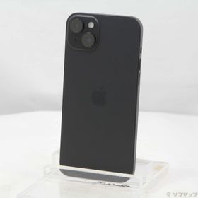 (中古)Apple iPhone15 Plus 128GB ブラック MU083J/A SIMフリー(352-ud)