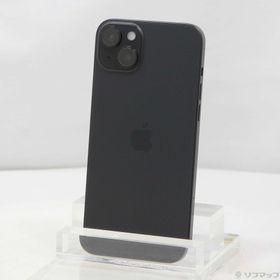 (中古)Apple iPhone15 Plus 128GB ブラック MU083J/A SIMフリー(344-ud)