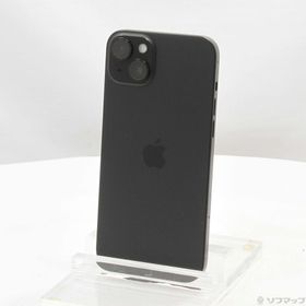 (中古)Apple iPhone15 Plus 128GB ブラック MU083J/A SIMフリー(377-ud)