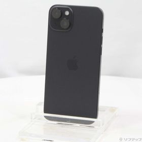 (中古)Apple iPhone15 Plus 128GB ブラック MU083J/A SIMフリー(377-ud)