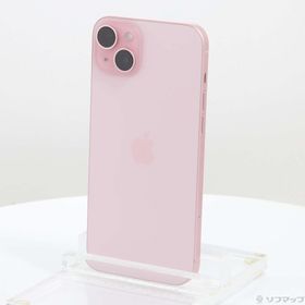 (中古)Apple iPhone15 Plus 128GB ピンク MU093J/A SIMフリー(349-ud)