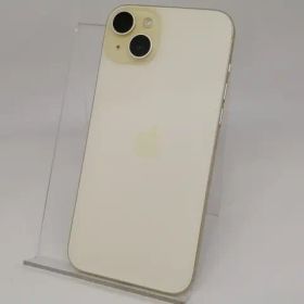 【中古】Apple docomo 【SIMフリー】 iPhone 15 Plus 128GB イエロー MU0A3J/A【なんば】保証期間１ヶ月【ランクB】
