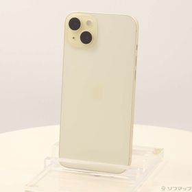 (中古)Apple iPhone15 Plus 128GB イエロー MU0A3J/A SIMフリー(269-ud)
