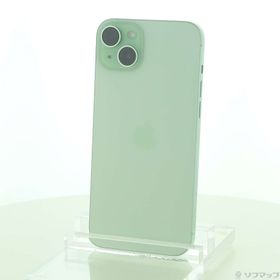 (中古)Apple iPhone15 Plus 128GB グリーン MU0E3J/A SIMフリー(258-ud)