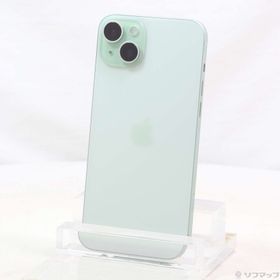 (中古)Apple iPhone15 Plus 128GB グリーン MU0E3J/A SIMフリー(348-ud)