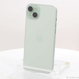 (中古)Apple iPhone15 Plus 128GB グリーン MU0E3J/A SIMフリー(269-ud)