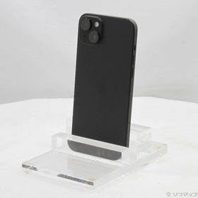 (中古)Apple iPhone15 Plus 256GB ブラック MU0F3J/A SIMフリー(377-ud)