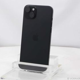 (中古)Apple iPhone15 Plus 256GB ブラック MU0F3J/A SIMフリー(262-ud)