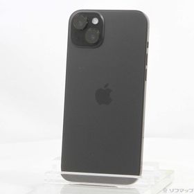 (中古)Apple iPhone15 Plus 256GB ブラック MU0F3J/A SIMフリー(371-ud)