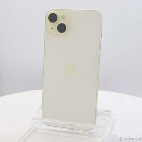 (中古)Apple iPhone15 Plus 512GB イエロー MU0V3J/A SIMフリー(305-ud)