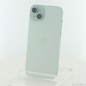 (中古)Apple (展示品) iPhone15 Plus 512GB グリーン MU0X3J/A SIMフリー(258-ud)