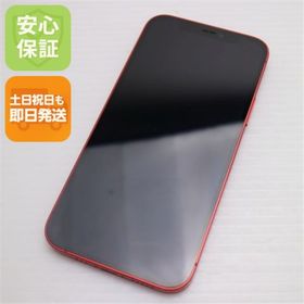 アイフォーン(iPhone)の超美品 SIMフリー iPhone12 64GB レッド M444(スマートフォン本体)