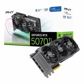PNY GeFORCE RTX 5070 Ti 16GB Overclocked TripleFan ハイパフォーマンスグラフィックカード｜VCG5070T16TFXPB1-O