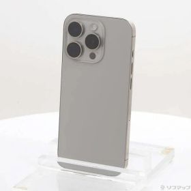 〔中古品〕 iPhone15 Pro 128GB ナチュラルチタニウム MTU93J／A SIMフリー【377】