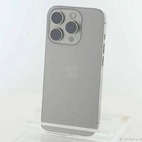 〔中古品〕 iPhone15 Pro 128GB ナチュラルチタニウム MTU93J／A SIMフリー【262】