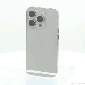 〔中古品〕 iPhone15 Pro 256GB ナチュラルチタニウム MTUF3J／A SIMフリー【262】