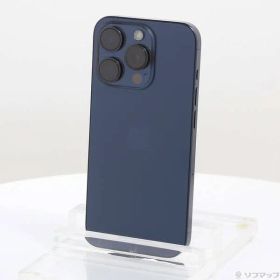 〔中古品〕 iPhone15 Pro 256GB ブルーチタニウム MTUG3J／A SIMフリー【297】
