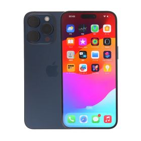 iPhone15ProMax 256GB ブルーチタニウム Apple A3105 SIMフリー Bランク スマホ 本体 送料無料