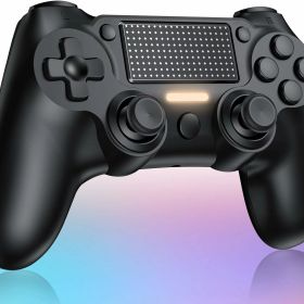 PS4 コントローラー 無線連射 ＜新品発売＞携帯対応 1000mAh ジャイロセンサー機能 ワイヤレス 電池大容量 Bluetooth リンク遅延なし イヤホンジャック ゲームパット搭載 HD振動 6軸 高耐久ボタン 二重振動 fps 純正 1年保証