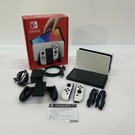 【中古品】 Nintendo Switch(有機ELモデル) ニンテンドースイッチ Joy-Con(L)/(R) ホワイト ゲームハード 家庭用ゲーム機 034-250914-ts-2-tei カラー：ホワイト 万代Net店