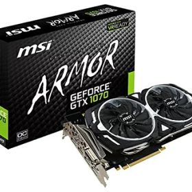 【中古】 MSI GeForce GTX 1070 ARMOR 8G OC グラフィックスボード VD6083