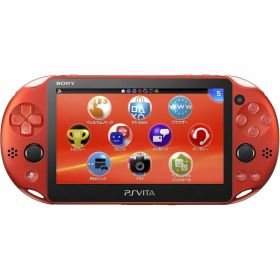 【整備済み品】 SONY ソニー PlayStation Vita Wi-Fiモデル メタリック・レッド PCH-2000ZA26 ym