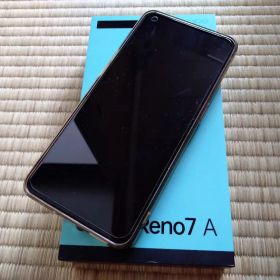 美品 Reno7a ブラック SIMフリー