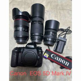 一眼レフカメラ Canon EOS 5D Mark IVトリプルレンズセット