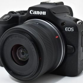 キヤノン ミラーレス一眼 CANON EOS R100 レンズキット ブラック 中古 美品 Wi-Fi Bluetooth スマホに送れる 新品SDカード付き 届いてすぐに使える 長期保証