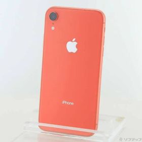 〔中古品〕 iPhoneXR 64GB コーラル MT0A2J／A SIMフリー【258】