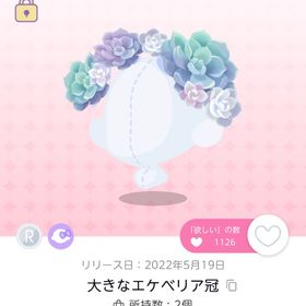 大きなエケベリア冠 | ポケコロツイン(ポケツイ)のアカウントデータ、RMTの販売・買取一覧