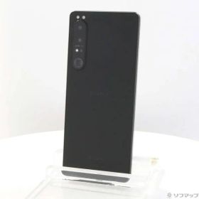 〔中古品〕 Xperia 1 IV 256GB ブラック SO-51C docomo SIMフリー【377】