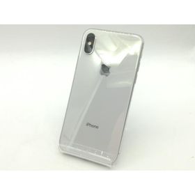 【中古】Apple au 【SIMロック解除済み】 iPhone XS 64GB シルバー MTAX2J/A【広島】保証期間１ヶ月【ランクC】