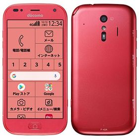 SIMフリー らくらくスマートフォン F-42A ピンク 32GB