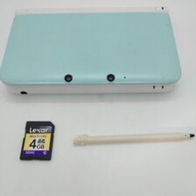 美品 低fw 3dsll ミント ホワイト Nintendo 任天堂 48