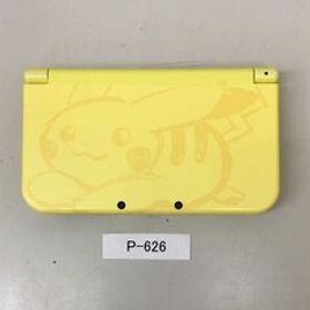 P-626 New 3DS LL 本体 ピカチュウイエロー 動作OK 難有り SB