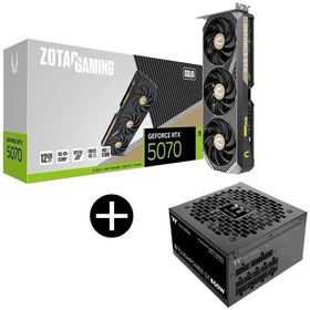ZOTAC GAMING GeForce RTX 5070 SOLID グラフィックボード + Thermaltake PS-TPT-0850FNFAGJ-3 ブラック TOUGHPOWER GT/0850W ATX3.1 電源ユニット セット