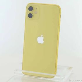 〔中古品〕 iPhone11 128GB イエロー MWM42J／A SIMフリー【262】