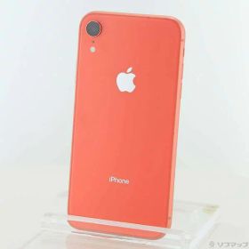 【中古】Apple(アップル) iPhoneXR 64GB コーラル MT0A2J／A SIMフリー 【258-ud】