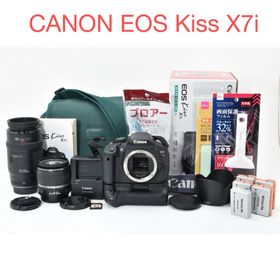 キヤノン(Canon)のデジタル一眼カメラcanon kiss x7i標準&望遠&望遠ダブルレンズセット(デジタル一眼)