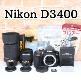 推し活におすすめ✨NI/ikon D3400✨望遠レンズ✨一眼レフセット