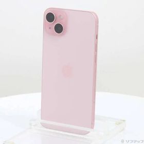 〔中古品〕 iPhone15 Plus 128GB ピンク MU093J／A SIMフリー【349】