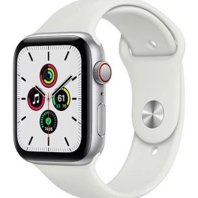 【中古】【安心保証】 SE 第1世代[44mm/セルラー]アルミ シルバー Apple Watch
